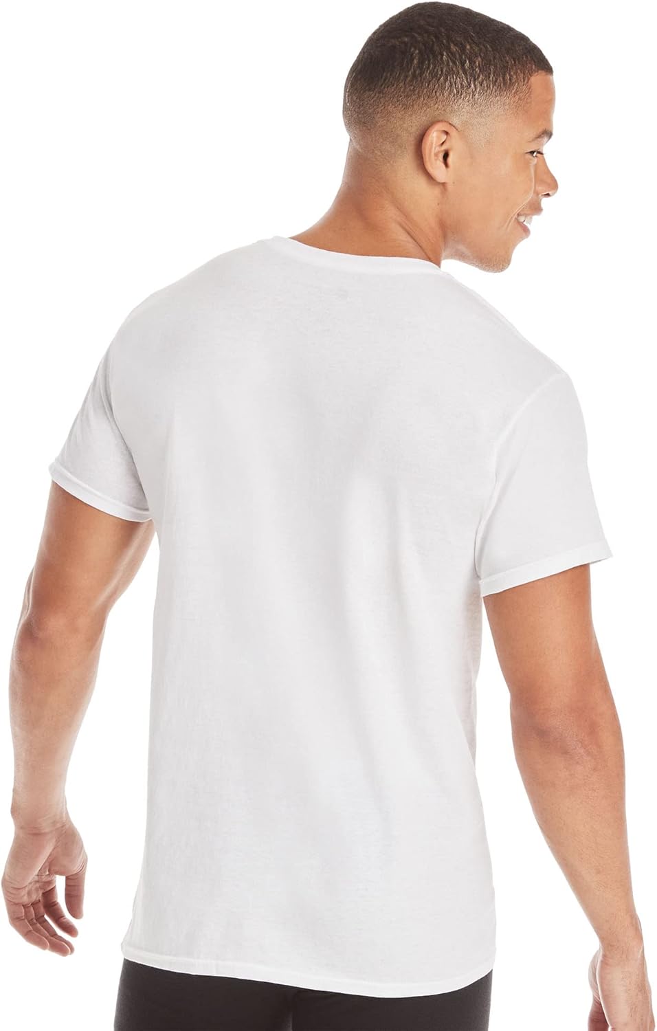 Hanes Men's Cotton, Moisture-Wicking Crew Tee Undershirts, Multi-Packs Available
