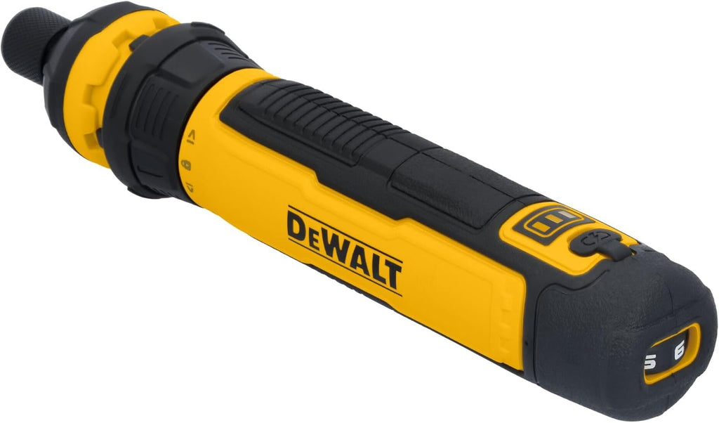 DEWALT Cordless Screwdriver USB Rechargeable with FLEXDRIVE Control and Screwdriver Bit Set, Electric Screwdriver Cordless with LED Light (DWHT66719)