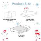 ست ملحفه کودکان یونیکورن صورتی JSD، سایز تویین، ۳ تکه، ملحفه‌های رختخواب میکروفایبر چاپ شده با طرح رنگین کمان برای دختران، جیب عمیق