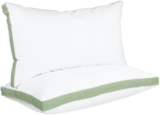 Utopia Bedding Bed Pillows for Sleeping Queen Size (White), Set of 2, Cooling Hotel Quality, Gusseted Pillow for Back, Stomach or Side Sleepers