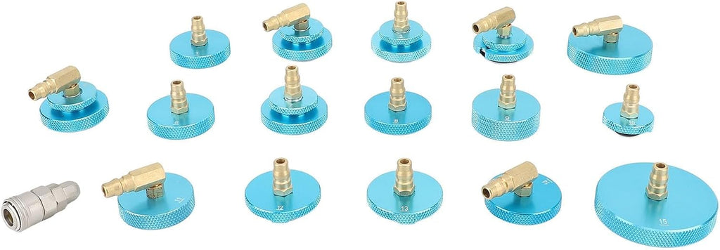 Brake Bleeder Adapter Kit, Cylinder Adapters Set for German, Japanese, Korean and European Cars, Fast Connector, Seal Design, Portable Box, Aluminium Alloy Material, Brake Fluid