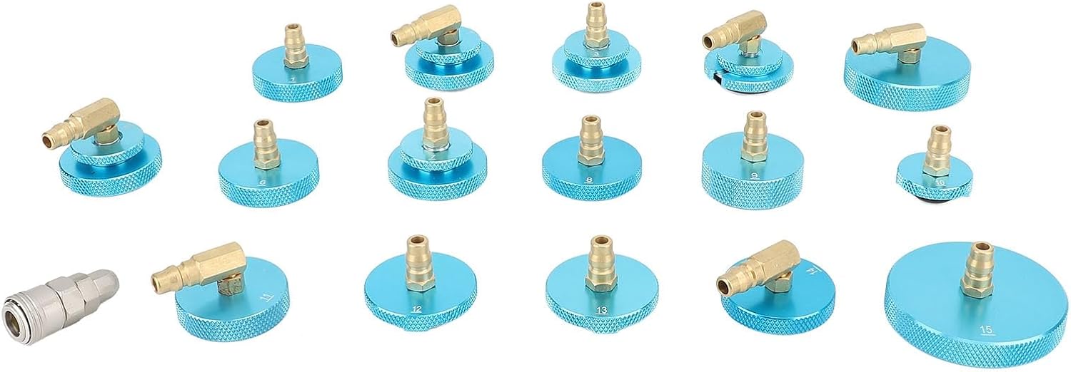 Brake Bleeder Adapter Kit, Cylinder Adapters Set for German, Japanese, Korean and European Cars, Fast Connector, Seal Design, Portable Box, Aluminium Alloy Material, Brake Fluid
