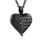 shajwo Cremation Heart Urn Necklace Ashes Jewelry for Women Men Keepsake Pendant Memorial Locket Ash Holder