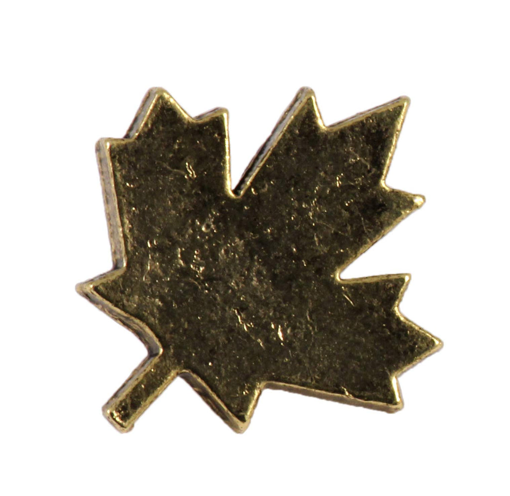 Handcrafted Tree Leaf Brooch and Lapel Pins - Canadian Maple, Maple, and Aspen Leaves - Pewter, Copper, Gold, Hand Painted - Handmade in The United States