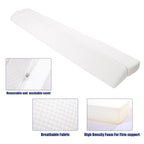 Poduszka klinowa HOMBYS do zagłówka łóżka, składany klin do wypełniania szczeliny łóżka King Size, wypełniacz szczeliny materaca, wielofunkcyjna poduszka do szczeliny łóżka, wypełnia szczelinę (0-7") między zagłówkiem a materacem, biały