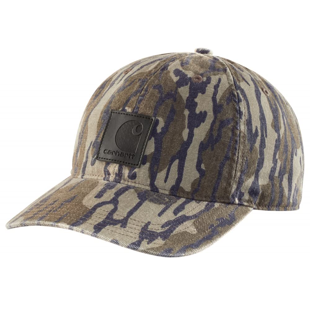 Carhartt Men's Canvas Cap, Mossy Oak Bottomland Camo, OFA
