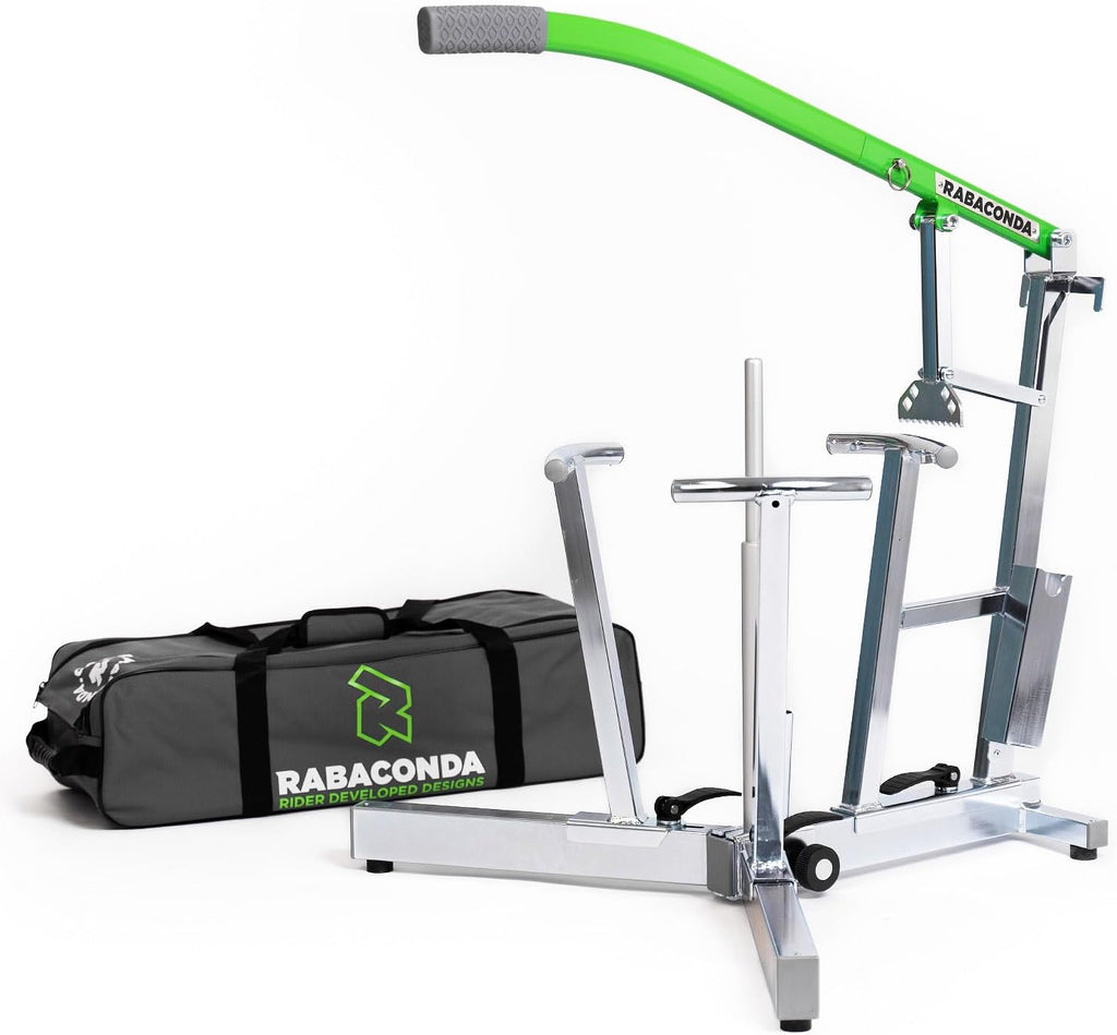 Rabaconda Dirt Bike & Dual Sport Tire Changer - Fastest Tire Bead Breaker Among Motorcycle Tire Changing Tools. Model 3MMC – for Dirt and Dual Sport Bikes. Not Suitable for Street Bikes