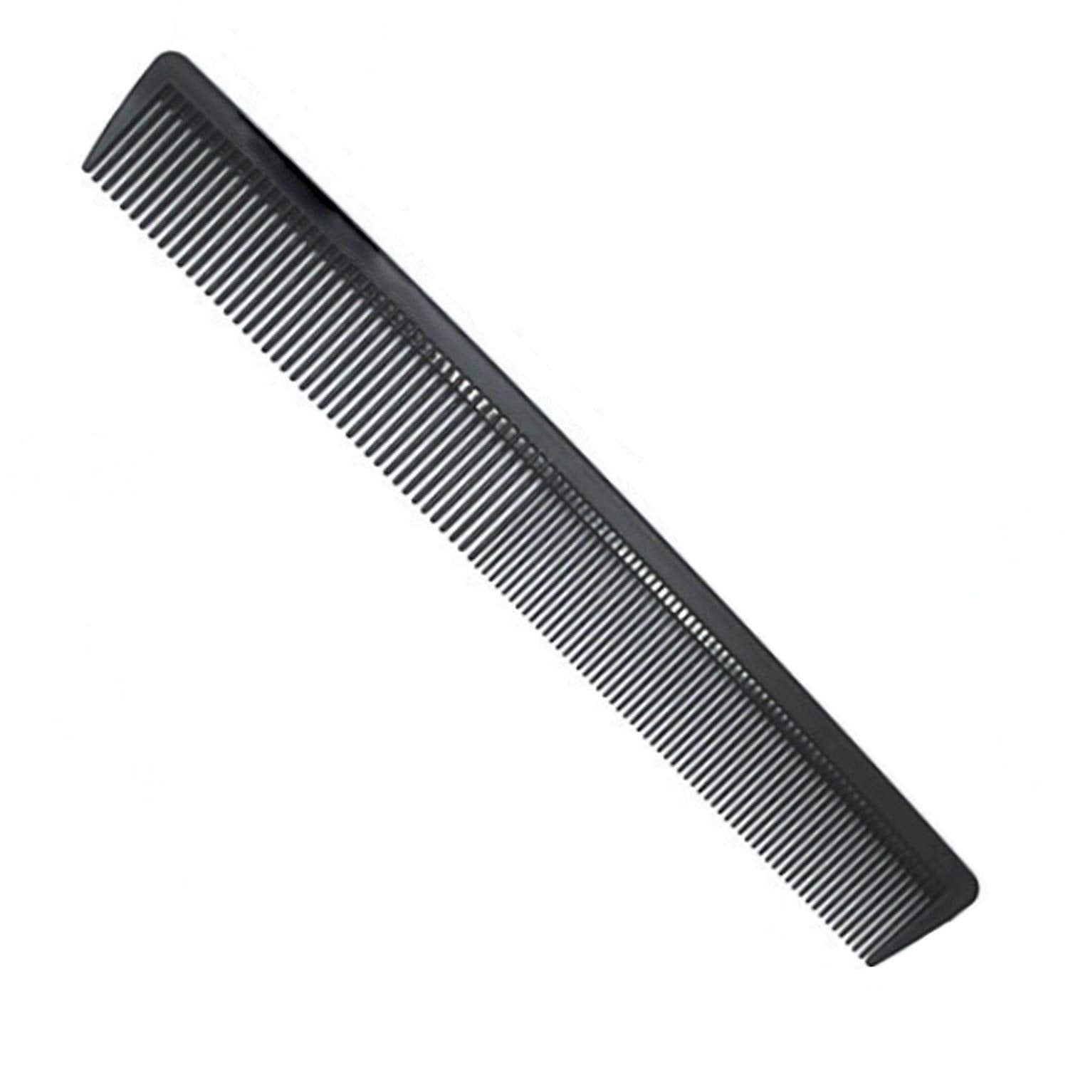 Professional Black Carbon Fiber Teasing Comb, Fine and Wide Tooth Hair Barber Comb For All Hair Types