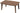 US-KLY Kotatsu Heater Table Low-Lying Dining and Work Desk (Rectangle W35.4 xD23.6 xH15.4 Inchies, Brown)
