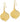 24K Gold-Plated Dipped Aspen Leaf Dangle Earrings (L- 1.82 Inch, W- 1.03 Inch)
