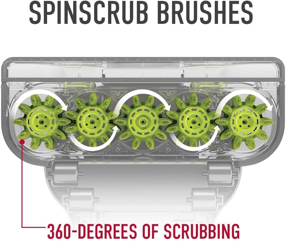 Hoover FloorMate Deluxe Hard Floor Cleaner Machine, Lightweight Cleaning Machine, Floor Scrubber with Spin Scrub Brushes, Wash and Dry Mode, Ideal for Hardwood, Vinyl, Tile, Laminate and More