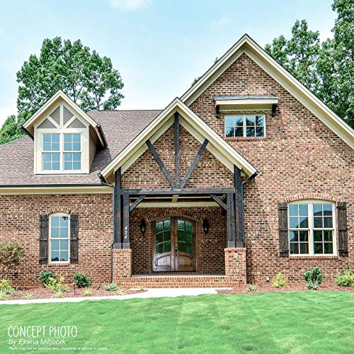 Ekena Millwork RBJ06S16X048RWR TimberCraft Three 5 3/8" Boards Joined Board-n-Batten, Rustic Wood Shutters (Per Pair), 16 1/8"W x 48"H, Rough Sawn Western Red Cedar