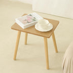 AWASEN Side Table, Small Wood End Table Living Room, Mini Bed Side Table Modern Accent Nightstand with Solid Wood for Bedroom Office Small Spaces, Rustic Brown