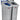 Rubbermaid Commercial Products Slim Jim Recycling Station 2-Stream Landfill/Mixed Recycling Bin/Can/Kit/Station, 23-Gallon, for Offices/Home/Higher Education/Commercial Facilities