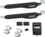 Ghost Controls D Series Dual Smart Ready Automatic Gate Kit with Tube Gate Brackets- DD2U for Swing Gates Up to 1000 lbs. or 12 Feet (ft.) in Length (2. DD2U Dual Kit)