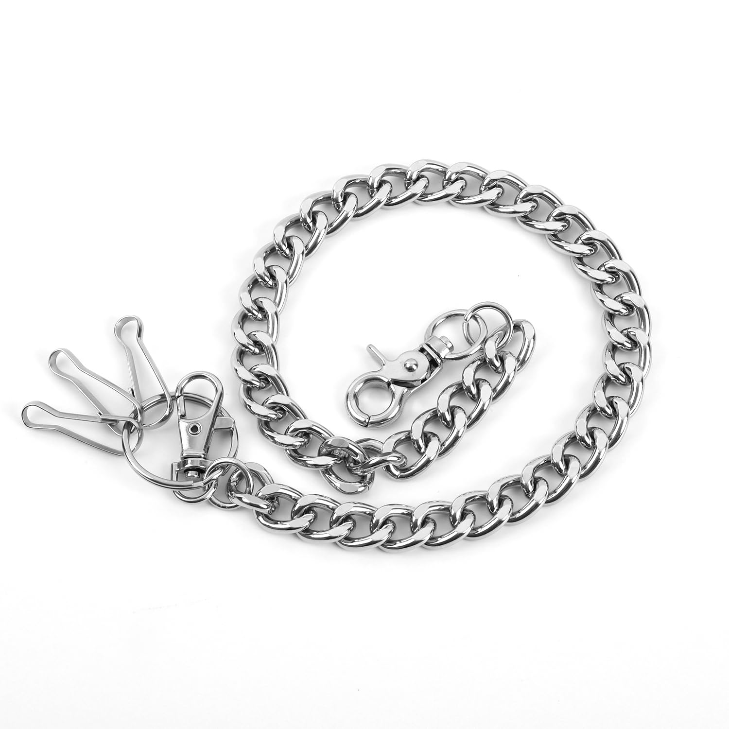 Girinme Portefeuille - Ceinture Chaîne Porte-Clés Accessoire Jeans Hip Hop Punk pour Femmes & Hommes