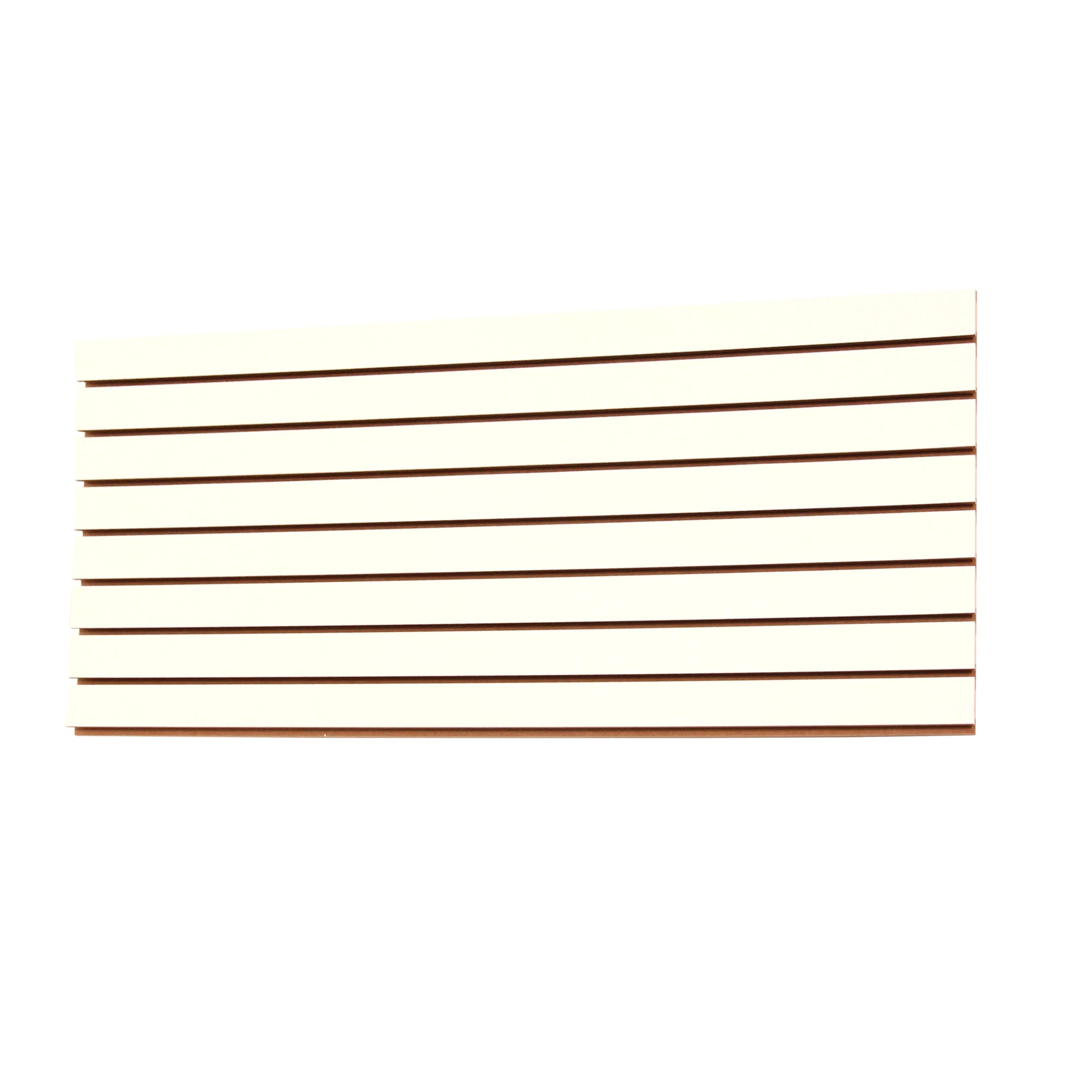 SSWBasics 4ft x 2ft Horizontal White Slatwall Panels Easy Organizer (24"H x 48"L) - Pack of 2 - Streamline Your Space with Effortless Retail Displays, Garage Wall Solutions, and Craft Storage