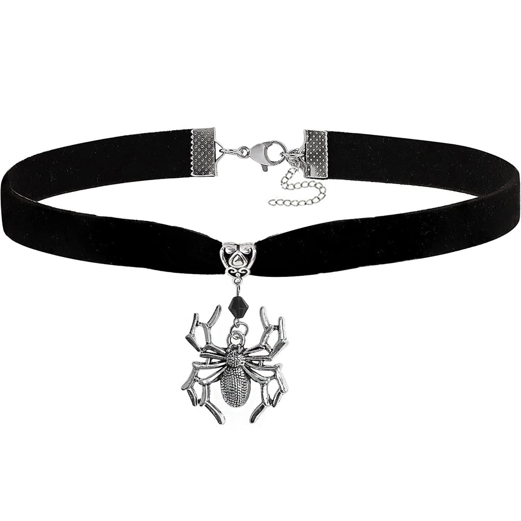 Gothic Black Velvet Choker Necklace for Women,Cameo Choker Collar Necklace Vintage Goth Jewelry