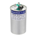 45/5 uF 45+5 MFD 370V or 440V Dual Run Start Round A/C Capacitor 45 5 uF 370 440 Volt VAC CBB65B Air Conditioner Capacitors for AC Unit Fan Motor Start or Heat Pump or Condenser Straight Cool