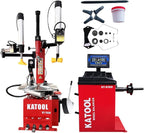 KATOOL 2.0 HP Motor Bead Blaster Tire Changer Machine Wheel Balancer Combo Tire Machine 24 Rim Wheel Tire Changer Wheel Changers