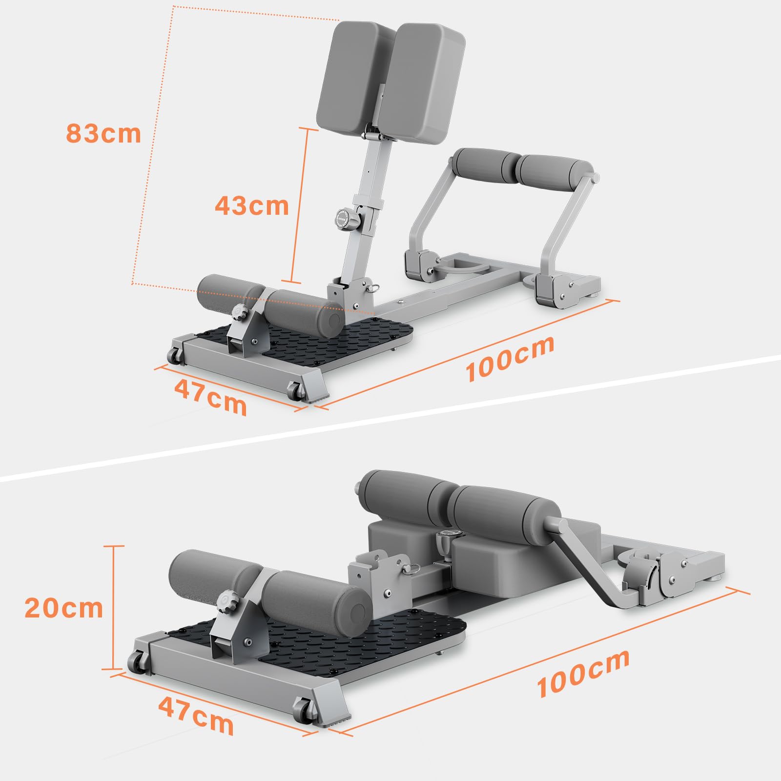 Squat Machine, Sissy Squat Machine Home for Deep Sissy Squats, Ab Workout Equipment, Roman Chair, Sit-ups, Multifunctional Core Exercise Machine with Resistance Bands for Home Gym Workout Station