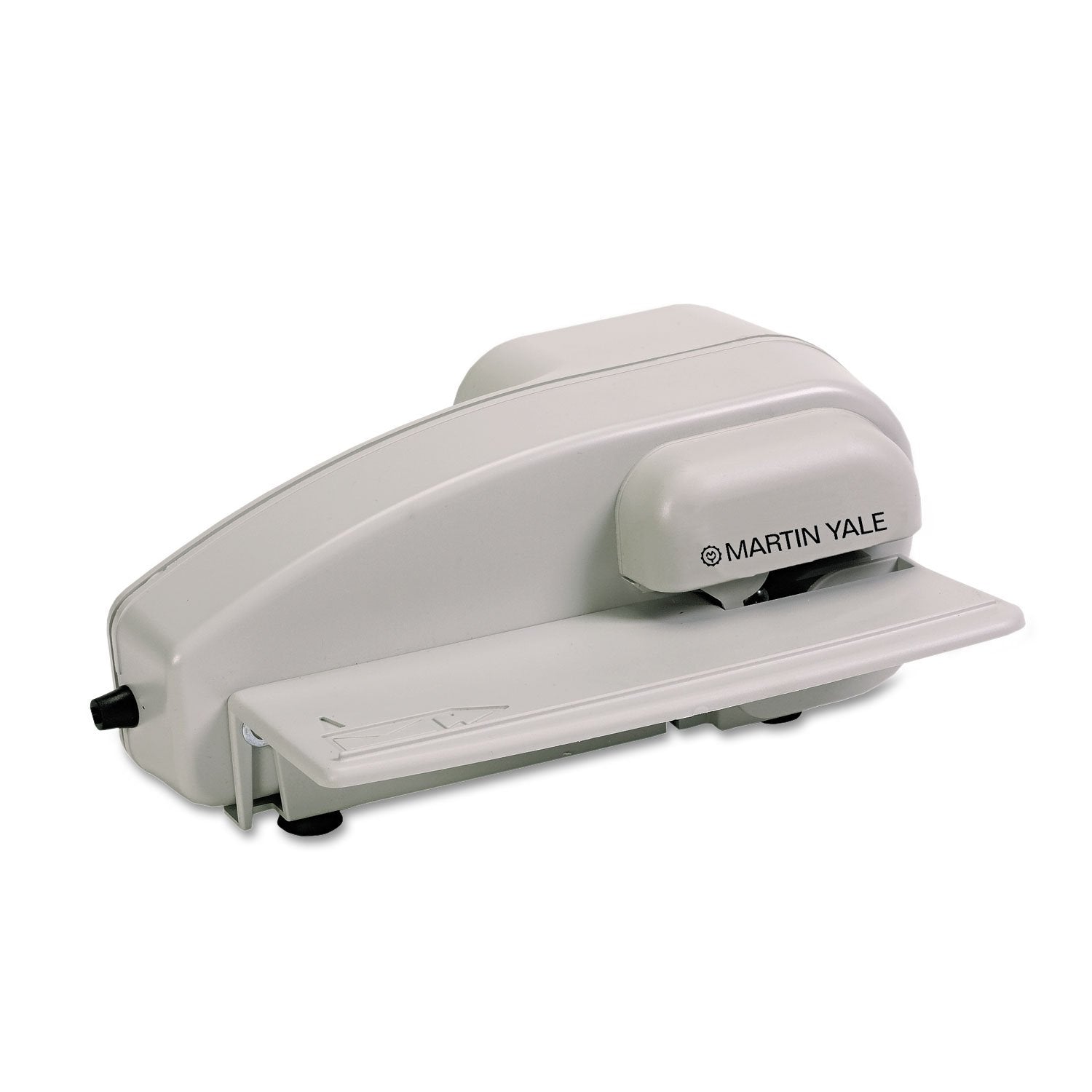 Martin Yale 1616 Skrivebordsbrevåbner, Nem betjening med én hånd, Automatisk indføring og åbning af op til 3.000 kuverter i timen, Accepterer standardstørrelse forretningskuverter, Fuldt indkapslede klinger