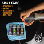 Chemical Guys BUF_503X TORQX Random Orbital Polisher, Pads, Polishes & Compounds Kit (Safe for Cars, Trucks, SUVs, & More) 700W, Orbit 8mm - 9 Items