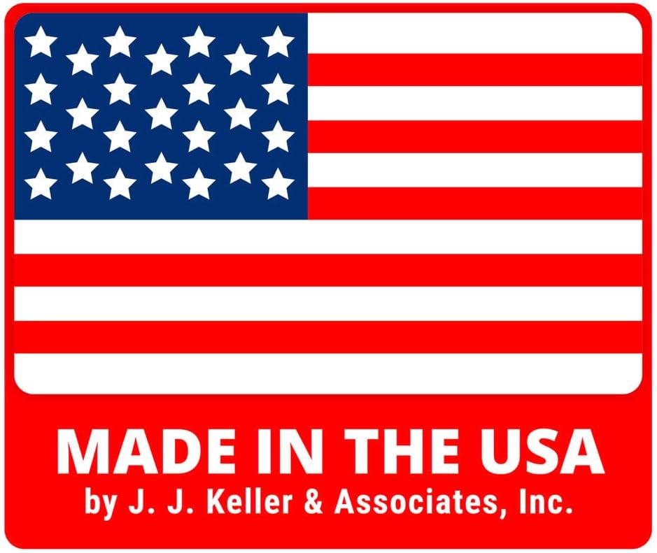 Caution: Hard Hats, Safety Glass, Safety Shoes Required Sign, 14"x10" Aluminum with Rounded Corners for Indoor or Outdoor Use, OSHA Compliant, J. J. Keller & Associates, Inc.