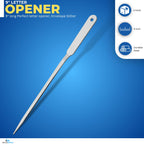 1InTheOffice Letter Opener, Stainless Steel Envelope Opener, Stainless Steel Hand Envelope Slitter (4 Pack)