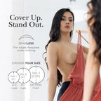 Nippies Nipple Covers for Women - Sticky Adhesive Silicone Pasties - Reusable Pasty Nipple Cover with Travel Box