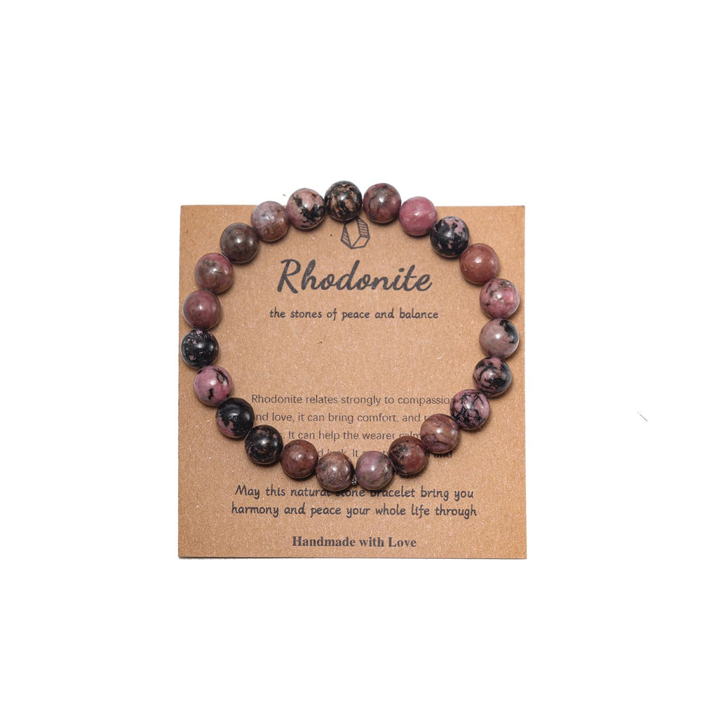 Pingyongchang Stress Relief Anxiety Yoga Bracelet,Mantra Bracelets for Women Natural Crystal Stone Healing Gifts Birthday Gifts for Jade Bracelet for Men