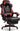 GTPLAYER Gaming Chair with Footrest, Big and Tall Computer Game Chair 350lb Racing Style, Ergonomic High Back Lumbar Support and Recliner, Moon Gray