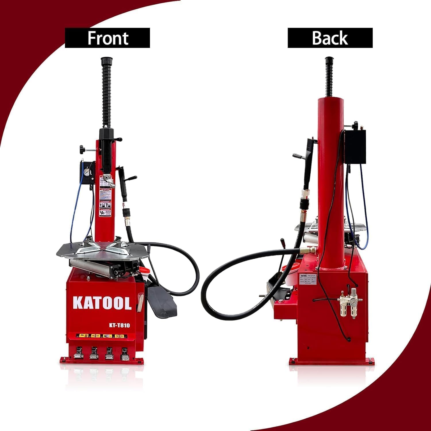 KATOOL 2.0HP Tire Changer Machine with Bead Blaster Tire Machine Tire Changer and Wheel Balancer Machine Combo KT-T810+KT-B760