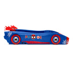 Delta Children Spidey and His Amazing Friends Web Crawler Race Car Twin Bed, Blue/Red