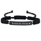 RIPFEVURN 3 Pack Cremation Jewelry Urn Bracelet for Ashes for Women Men Adjustable Memorial Keepsake Bangle Rope Braided Bracelet