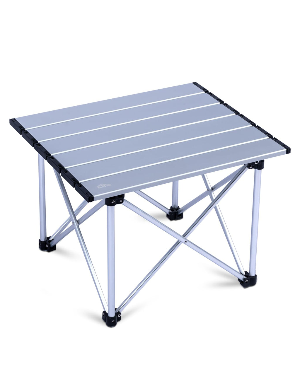 iClimb Ultralight Compact Camping Folding Table with Carry Bag (Black - S)