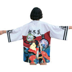 ZooBoo Japanese Kimono Dress Cardigan - Loose Jacket Clothing Robe Costume Bathrobe Sleepwear for Women Girls - Geisha