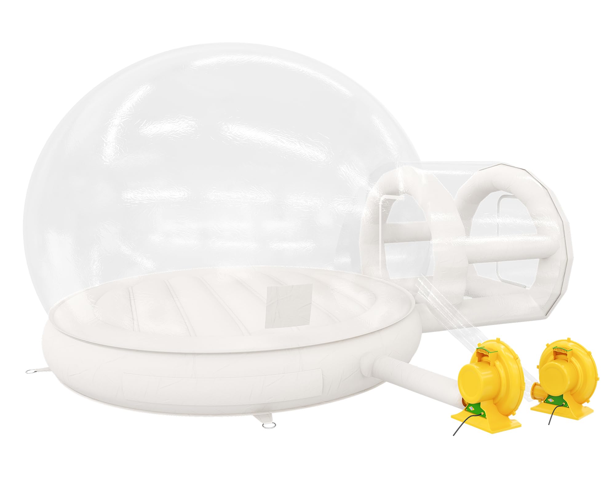 Jocisland 13FT Bubble-Haus mit Tunnel und Ballons, PVC-Hüpfblasenhaus mit 750W und 550W Gebläsen für Party, gewerblichen Gebrauch, Hochzeit
