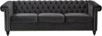 KEIKI 83" Sofa Couch 3-Seater with Button-Tufted Velvet,Mid Century Modern Design Chesterfield Style
