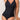 Smismivo Tummy Control Swimsuits for Women Slimming One Piece Bathing Suit Modest Padded Ruched Push Up Long Torso Curvy Shapewear V Neck Criss Cross Swimming Suits Full Coverage Swimwear (Black)