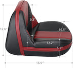 Leader Accessories Pro Casting Boat Seat Lean Pro Fishing High Back Bass Boat Seat Butt Seat