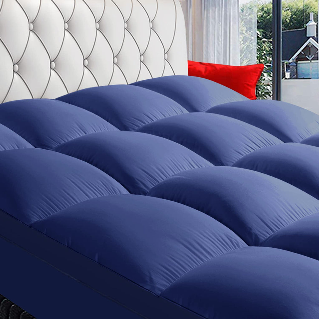 COONP Queen Mattress Topper, Extra Thick Pillowtop, Cooling and Plush Mattress Pad Cover Cotton Top Bed Topper Protector with 8-21 Inch Deep Pocket