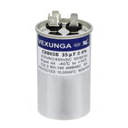 45/5 uF 45+5 MFD 370V or 440V Dual Run Start Round A/C Capacitor 45 5 uF 370 440 Volt VAC CBB65B Air Conditioner Capacitors for AC Unit Fan Motor Start or Heat Pump or Condenser Straight Cool