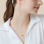 Imrsanl Small Heart Cremation Urn Necklace for Ashes Stainless Steel Memorial Ash Pendant Keepsake Jewelry