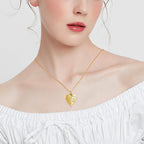 shajwo Cremation Heart Urn Necklace Ashes Jewelry for Women Men Keepsake Pendant Memorial Locket Ash Holder