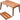 Japanese Floor Table No Assembly Required Bamboo Folding Walnut Coffee Table Bedroom 23.6x15.7x9.8in Furniture Low Tea Table for Sitting on The Floor Walnut Small