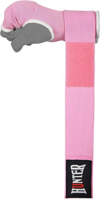 HUNTER Gel Padded Inner Gloves with Hand Wraps for Boxing, Quick Elastic Training Wraps for Men & Women, Muay Thai MMA Kickboxing Martial Arts Knuckle Wrist Protector (Pair)