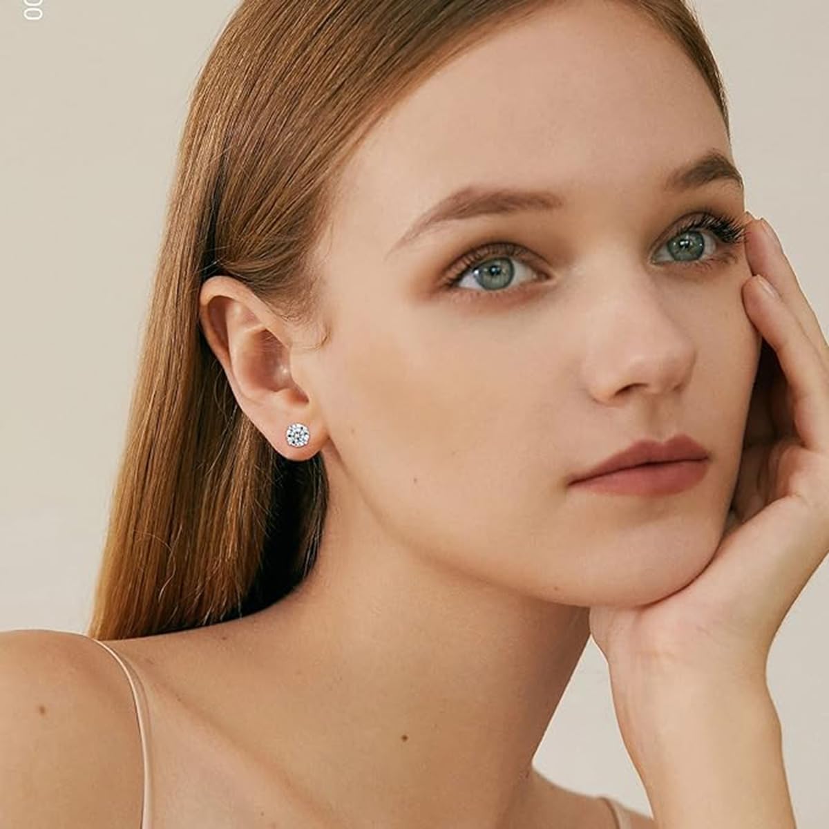 ORAZIO 6Pairs Hypoallergenic Flat Back Earrings 316L Stainless Steel Studs for Sensitive Ears, 3-8mm Cubic Zirconia, Stylish Jewelry for Women Men - Silver