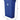 Suncast Commercial Slim 23 Gallon Polypropylene Recycling Bin with Universal Recycle Logo, Durable Waste Container for Tight Spaces, Blue, Made in the USA