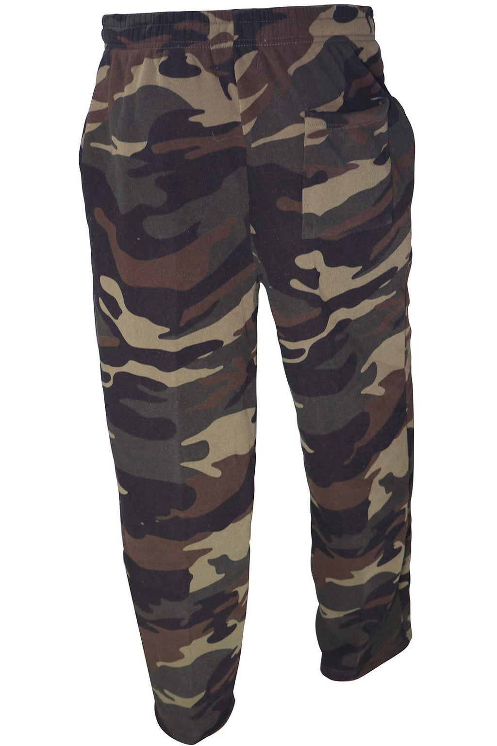 Facitisu Men's Jogger Sweatpants Elastic Lounge Workout Bottom Pants with Pockets Camo Green 3X-Large - Grand Goldman